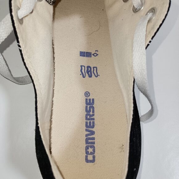 Vintage Converse All Star Black Low Tops Size Mens 10.5 Women\'s 12.5 Excellent main image 4